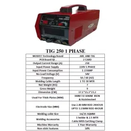 Jk Arc 250 A Single Phase Tig Welding Machine WS 250A image 3