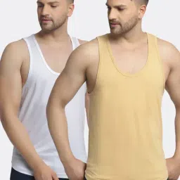 Friskers Multi Cotton Slim Fit Vest - Pack of 2-picture-17