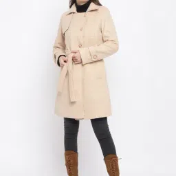 Latin Quarters Beige Textured Coat-image-43