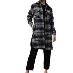 Global Republic Black & Grey Cotton Checks Jacket-picture-14