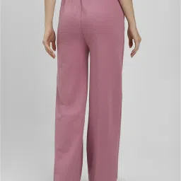 Forever 21 Pink Graphic Print Mid Rise Pants image 2