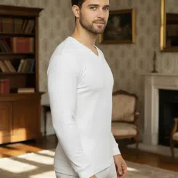 Mack Jonney White Cotton Regular Fit Thermal Top image 3