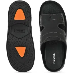 Regal Men's Black Thong Sandals image 3