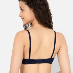 Clovia Blue Cotton T-Shirt Bra image 2