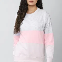 Van Heusen Multicolor Color Blocked Sweatshirt image 1