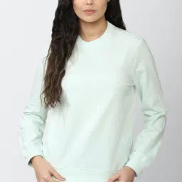 Van Heusen Light Green Regular Fit Sweatshirt image 1