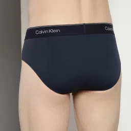 Calvin Klein Navy Blue Regular Fit Briefs image 2