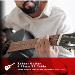 FEDUS Mono to Mono Guitaar Jack Cable Black 3 m for Mixer, Microphone, Electric Guitar, Amplifier, Stereo Speaker image 5