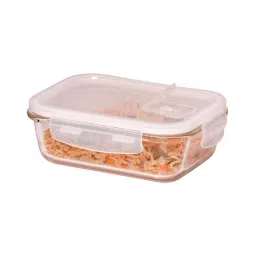 Femora Transparent Borosilicate Glass Containers with Lid (1000 ml) - Set of 3 image 3