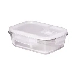 Femora Transparent Borosilicate Glass Containers with Lid (1000 ml) - Set of 3 image 4