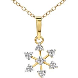 Sparkles Lab Grown Diamond 14k (585) Gold Pendant for Women-picture-1