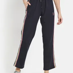 METTLE Navy Cotton Mid rise Track Pants image 1