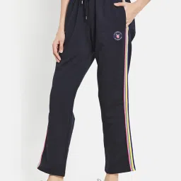 METTLE Navy Cotton Mid rise Track Pants image 3