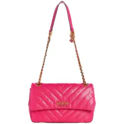 GUESS Fuchsia Quilted Shoulder Bag-image-12