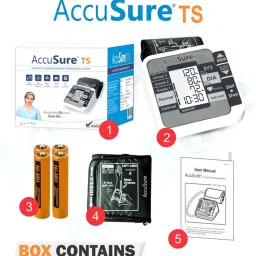 AccuSure TS Blood Pressure Monitor with MWI Technology (White) image 3