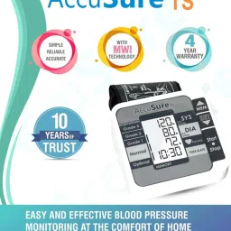 AccuSure TS Blood Pressure Monitor with MWI Technology (White) image 4