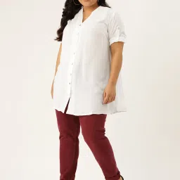 theRebelinme White Regular Fit Shirt image 4