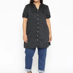theRebelinme Black Printed Regular Fit Shirt image 4