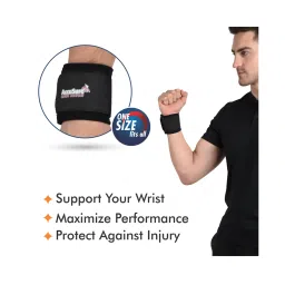 AccuSure Fitness Exercise Wrist Wrap Bands, Wrist Support for Gym, Sports for Men & Women image 5