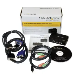 StarTech.com 2 Port USB VGA KVM Switch 3.5 mm Stereo 2048 x 1536 Maximum Resolution, SV211KUSB image 2