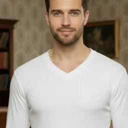 Mack Jonney White Cotton Regular Fit Thermal Top image 4