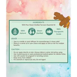 Nat Habit Pure Turmeric Essential Oil - 15 ml image 2