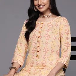 Libas Bandhani Printed Kurta with Trousers-picture-17