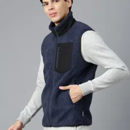 Woodland Navy Regular Fit Sweatshirt image 3