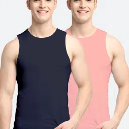 Friskers Multi Cotton Slim Fit Vest - Pack of 2 image 1