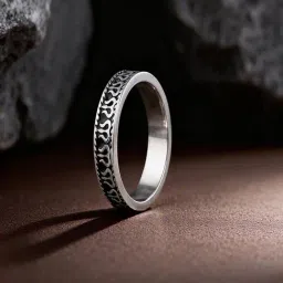 GIVA 925 Silver Vintage Trishul Band Ring-picture-14