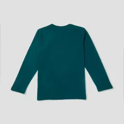 Gini & Jony Kids Navy Cotton Printed T-Shirt image 2