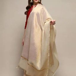 Biba Golden Woven Pattern Dupatta-picture-25
