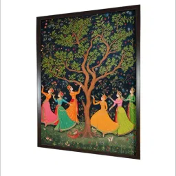 Indian Classic Art Multicolor Canvas Abstract Wall Art image 3