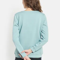 METTLE Teal Green Regular Fit Sweatshirt image 2