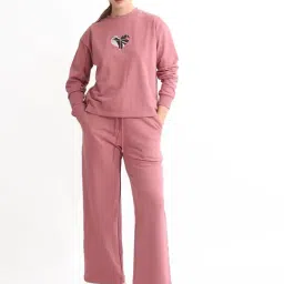 RAREISM Pink Blended Printed Long Sleeves Sweatshirt image 5