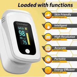 Mievida Finger Tip Pulse Oximeter with OLED Display, Hi or Low Spo2, Pulse Rate Indicator image 3