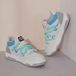 The White Pole Women's Blue Casual Sneakers-picture-54