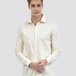 IZOD Off White Slim Fit Shirt-picture-18