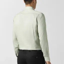 Van Heusen Green Cotton Slim Fit Shirt image 2