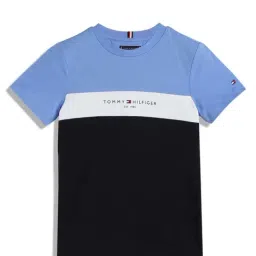 Tommy Hilfiger Boys Blue Solid Regular Fit T-Shirt-picture-47