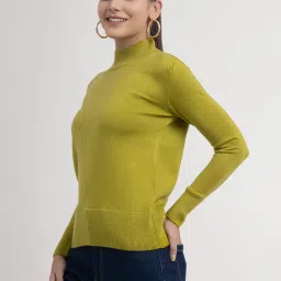 Fablestreet Olive Regular Fit Pullover image 3