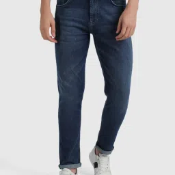 United Colors of Benetton Blue Slim Fit Distressed Jeans image 1