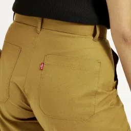 Levi's Mustard Cotton Loose Fit Trousers image 5
