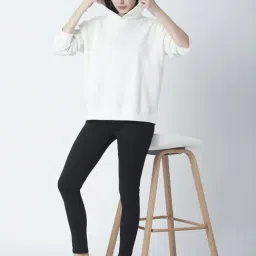 R&B White Cotton Sweatshirt image 4