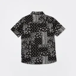 Fame Forever by Lifestyle Boys Black Printed Shirt image 2