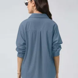 Showoffff Blue Regular Fit Shirt image 2