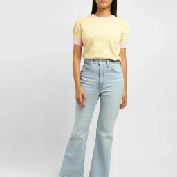 levi's Women's 70s Blue Flared Fit High Rise Jeans-picture-26