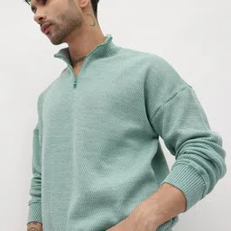 The Roadster Life Co. Self Design Drop-Shoulder Sleeves Pullover-picture-27