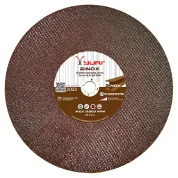 Yuri Binox Cutting Wheel 355 mm Diameter x 25.4 mm Bore Size x 3 mm Thickness, Brown Color (Pack of 25)-picture-48
