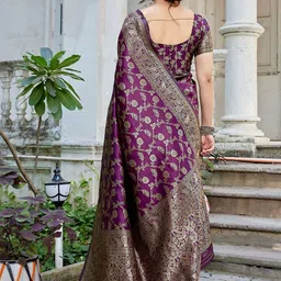 Lookmark Woven Design Zari Art Silk Banarasi Saree image 2